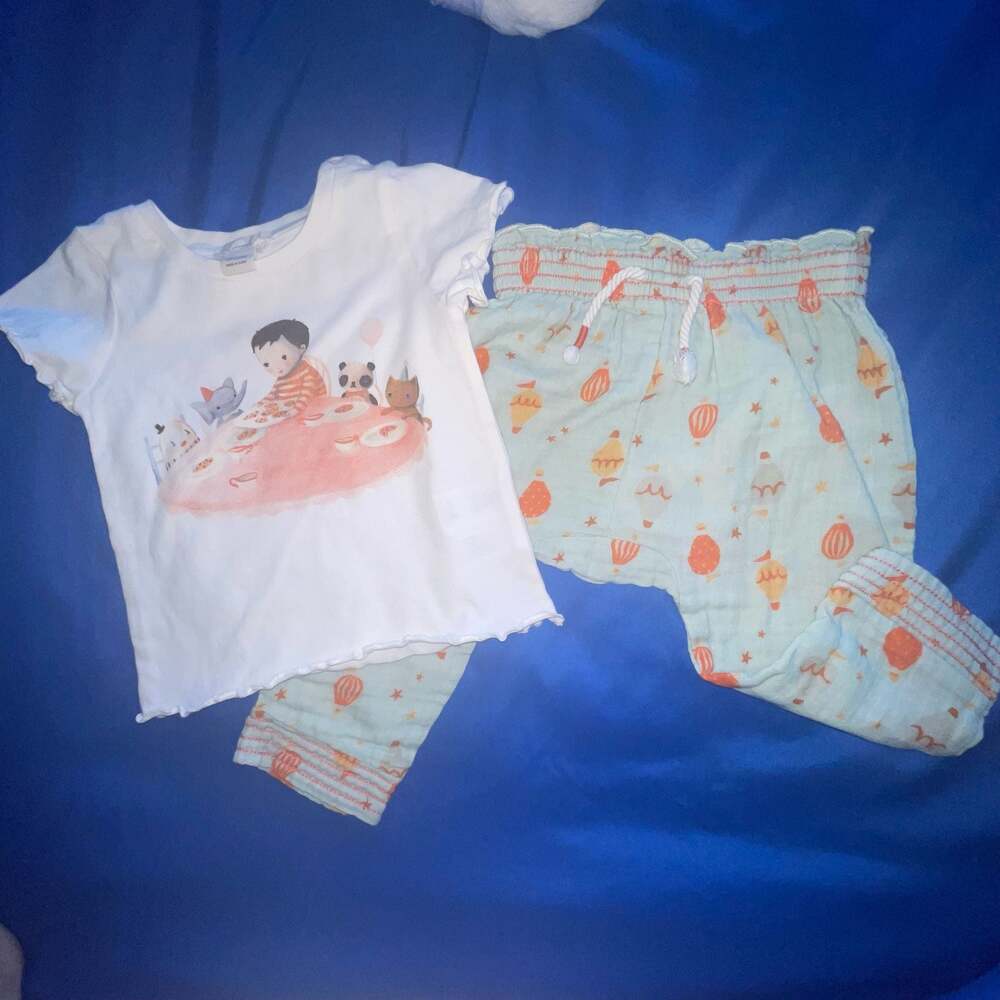 Peek Baby Short Sleeve Graphic T-Shirt and Jogger Pants Set